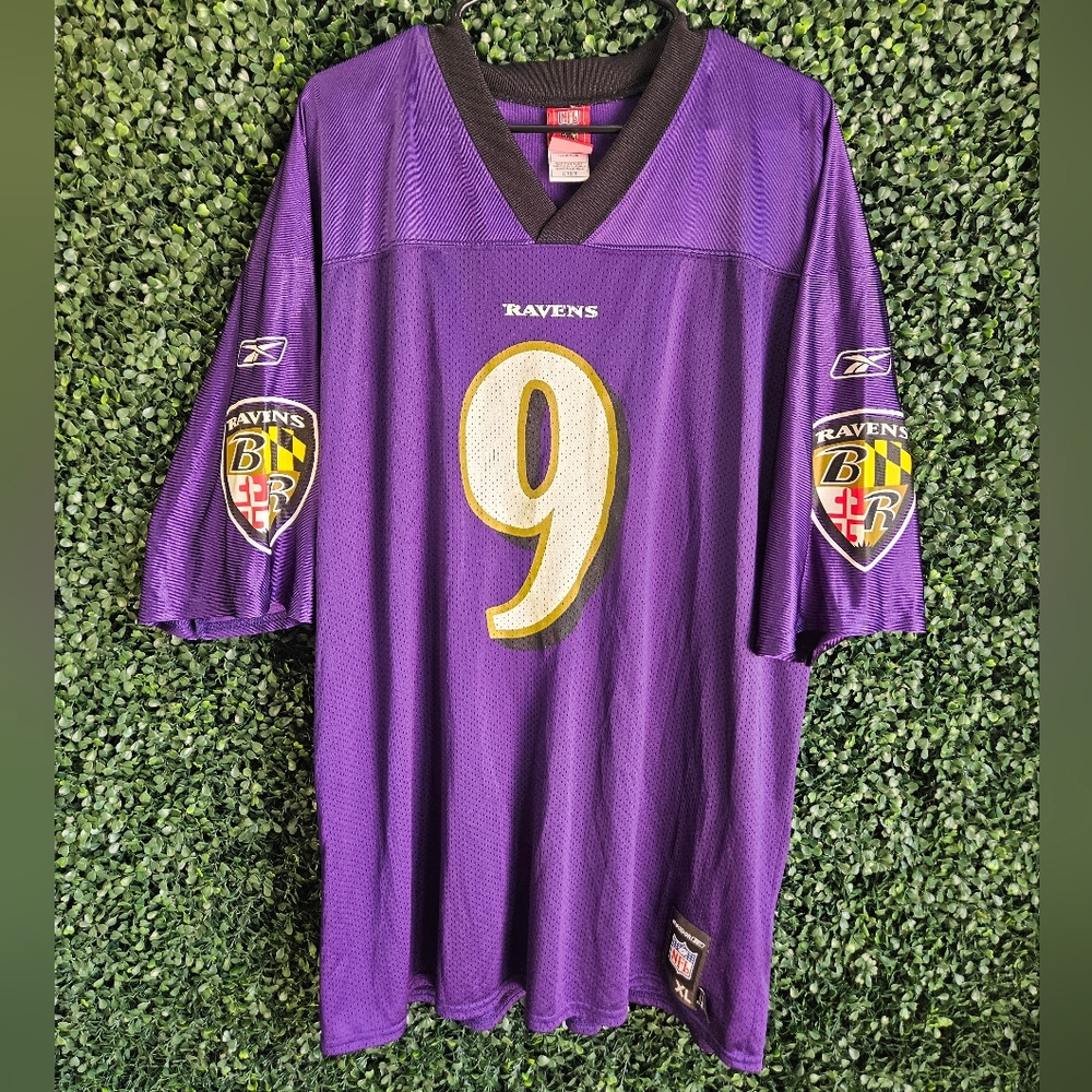 Mens XL Vintage Players Reebok Steve McNair #9 Baltimore Ravens Jersey